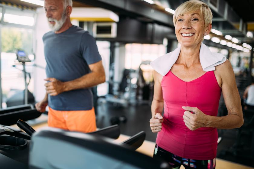 Older people exercising