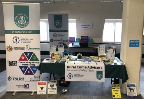 Rural Crime - community safety information stand