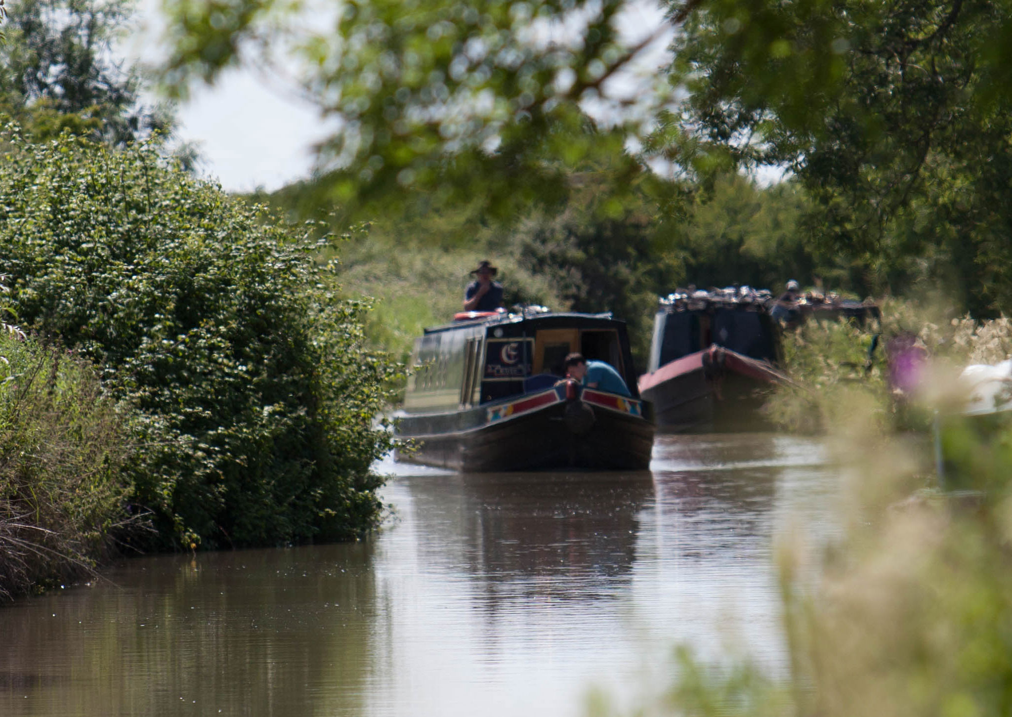 A narrowboat on the river Avon